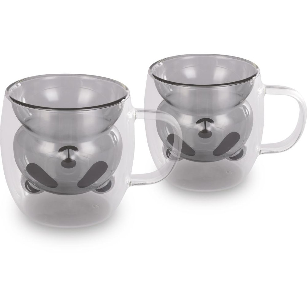 Σετ Ποτήρια VASO Lamart LT9126 Γυάλινα με Διπλό Τοίχωμα 230ml Μαύρα 2 Τεμ