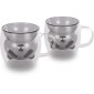 Σετ Ποτήρια VASO Lamart LT9126 Γυάλινα με Διπλό Τοίχωμα 230ml Μαύρα 2 Τεμ