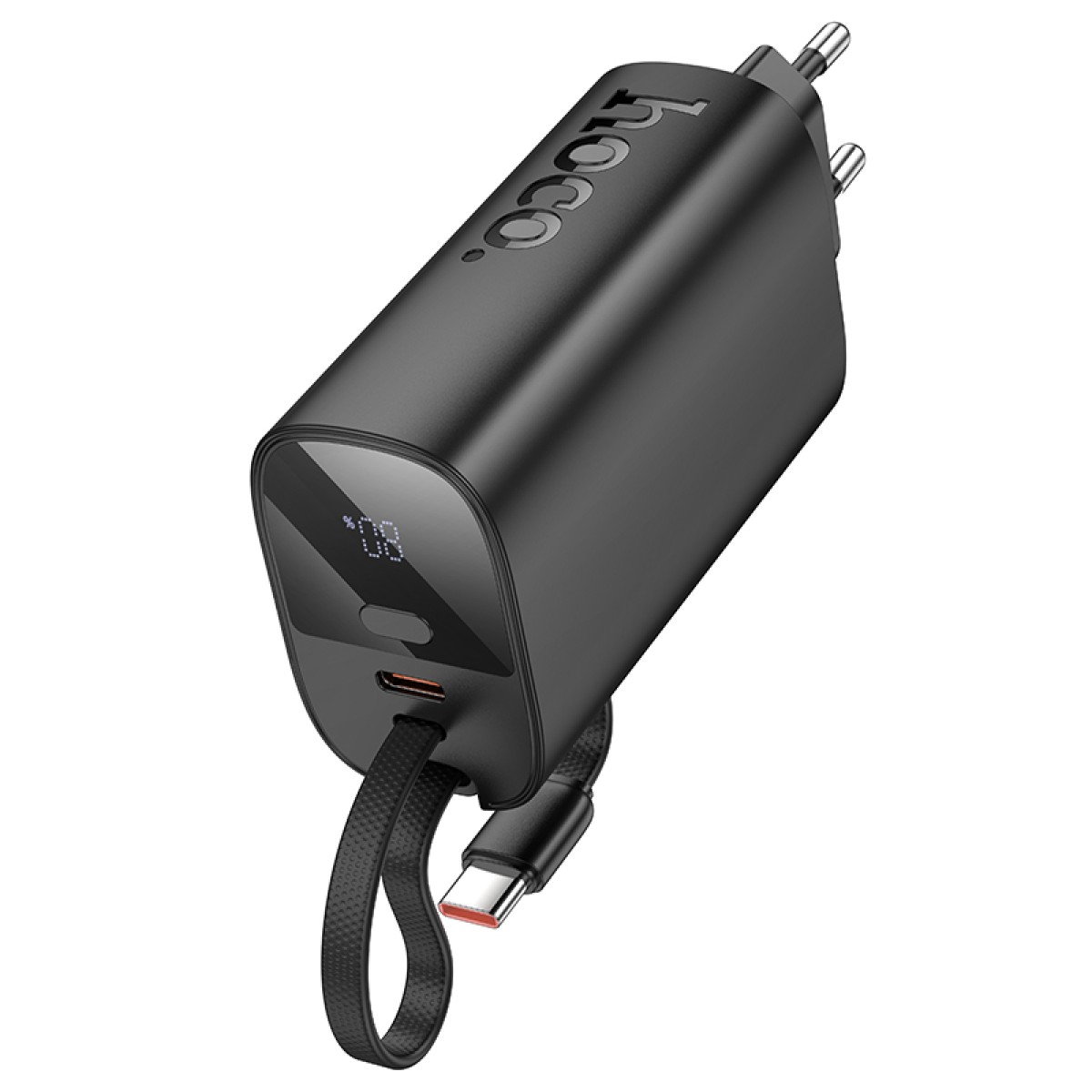 Power Bank Hoco J148 Handy 5000mAh PD20W QC3.0A Φορτιστής με 1xUSB-C και Καλώδιο Type-C Μαύρο