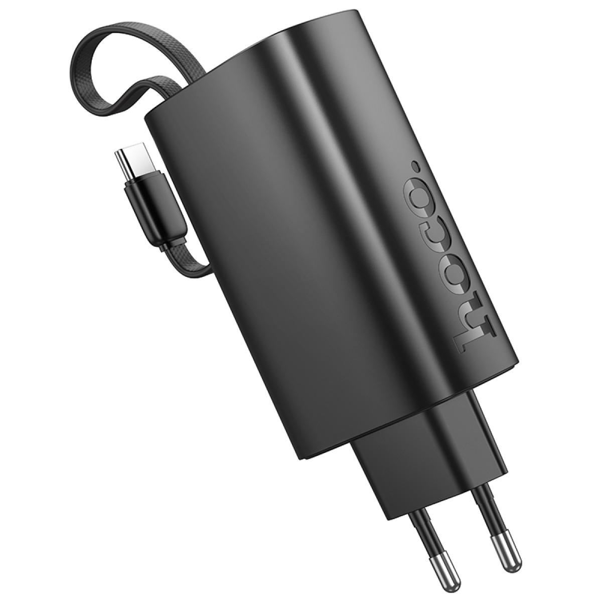 Power Bank Hoco J148 Handy 5000mAh PD20W QC3.0A Φορτιστής με 1xUSB-C και Καλώδιο Type-C Μαύρο