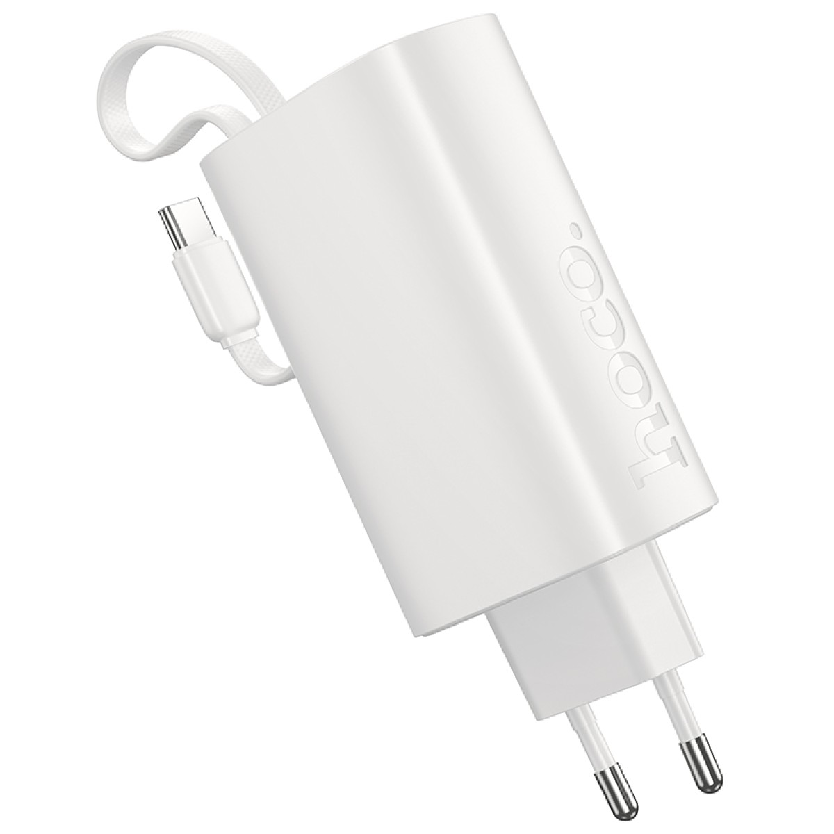 Power Bank Hoco J148 Handy 5000mAh PD20W QC3.0A Φορτιστής με 1xUSB-C και Καλώδιο Type-C Λευκό