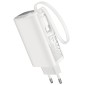 Power Bank Hoco J148 Handy 5000mAh PD20W QC3.0A Φορτιστής με 1xUSB-C και Καλώδιο Type-C Λευκό