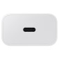 Φορτιστής Ταξιδίου Samsung Super Fast Charging EPT2510XWEGEU 25W USB-C Λευκός + Καλώδιο USB-C σε USB-C Λευκό