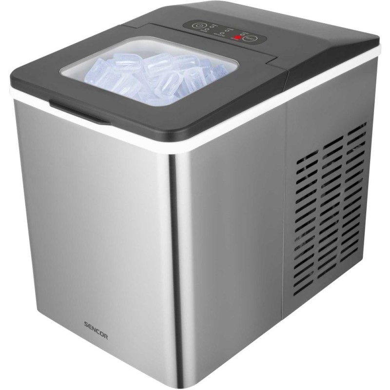 Παγομηχανή Sencor SIM 3400SS Ανοξείδωτη 12kg/24h με Κάδο 500g