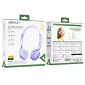 Wireless Ακουστικά Stereo Acefast H8 500mAh v5.4 ANC με Μικρόφωνο Μωβ
