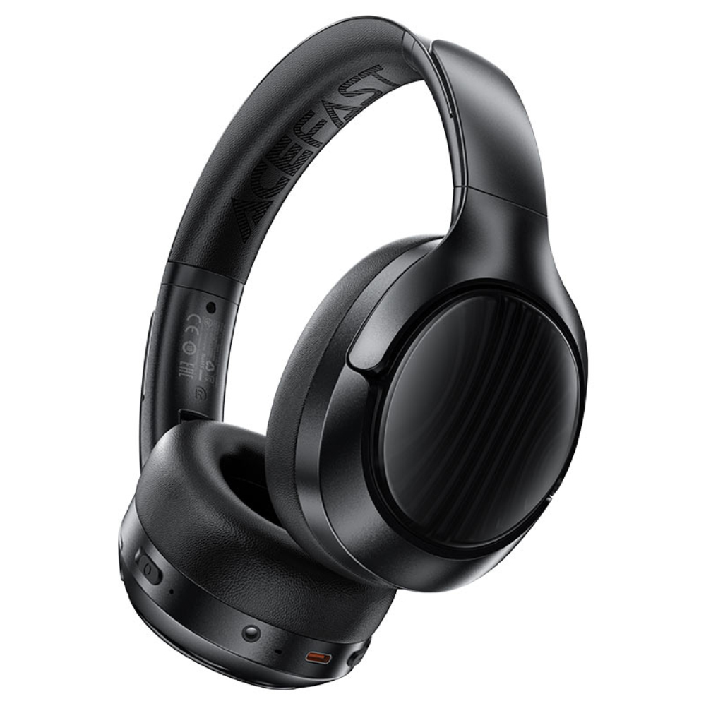 Wireless Ακουστικά Hi-Fi Stereo Acefast H5 30db ANC AUX 500mAh v5.4 Μαύρα με HD Μικρόφωνο Memory Foam Μαξιλαράκια και Θήκη