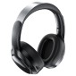 Wireless Ακουστικά Hi-Fi Stereo Acefast H5 30db ANC AUX 500mAh v5.4 Μαύρα με HD Μικρόφωνο Memory Foam Μαξιλαράκια και Θήκη