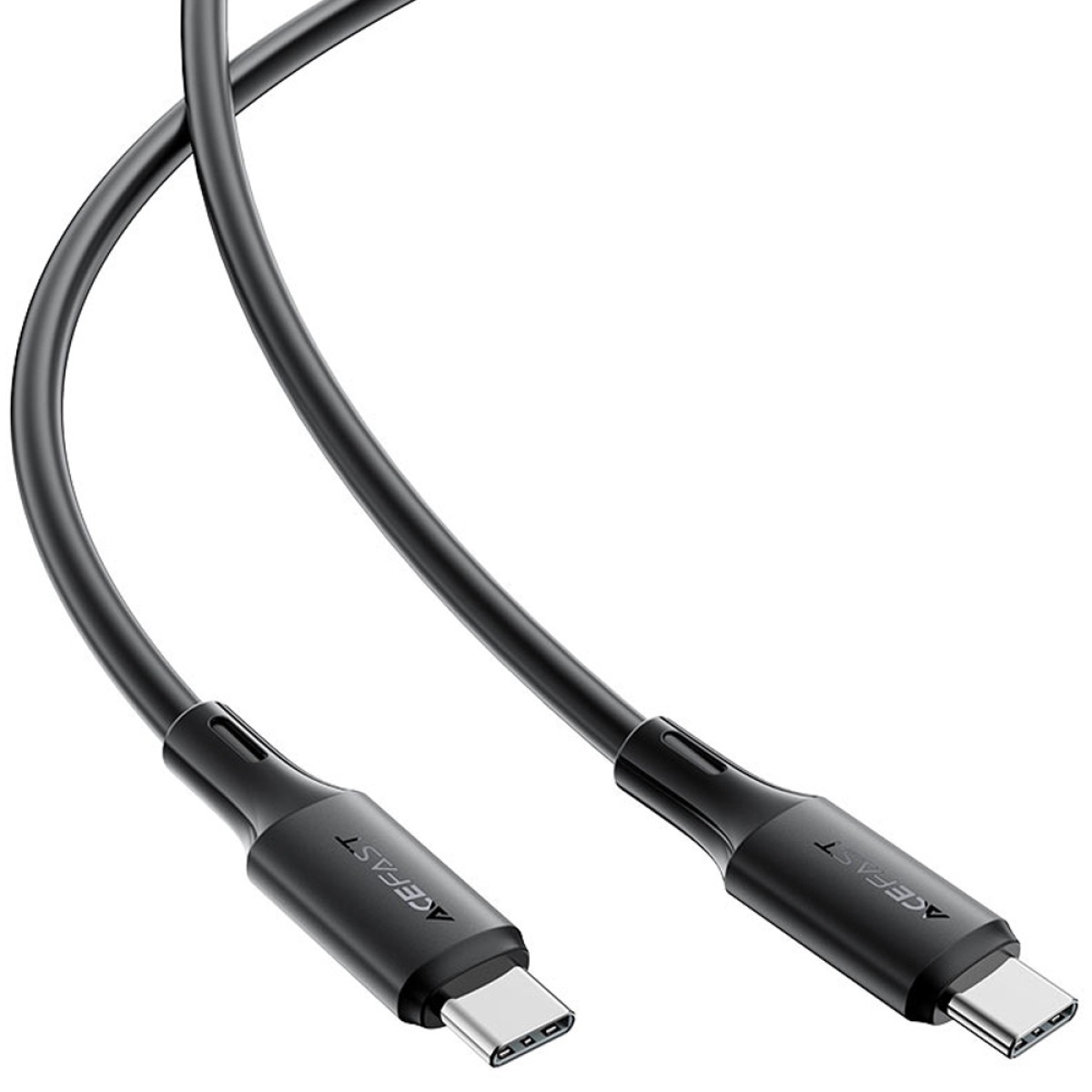 Καλώδιο Σύνδεσης Acefast C17-03 USB-C σε USB-C PD60W 3A Fast Charge USB2.0 Silicon Μαύρο 1.2m.
