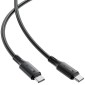 Καλώδιο Σύνδεσης Acefast C17-03 USB-C σε USB-C PD60W 3A Fast Charge USB2.0 Silicon Μαύρο 1.2m.