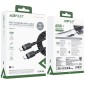 Καλώδιο Σύνδεσης Acefast C14-03 USB-C σε USB-C PD60W 3A Fast Charge USB2.0 Spring Braided Μαύρο 1.2m.
