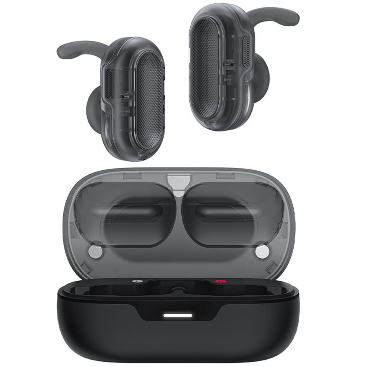 Wireless Earphones Hands Free Acefast FA003 TWS v5.3 550mAh 8hr Λειτουργίας 4-Mic ENC Τεχνολογία IPX4 Μαύρα