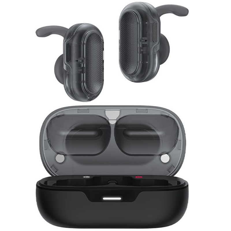 Wireless Earphones Hands Free Acefast FA003 TWS v5.3 550mAh 8hr Λειτουργίας 4-Mic ENC Τεχνολογία IPX4 Μαύρα