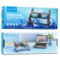 Laptop Cooler Hoco DH17 Μαύρο με Φωτισμό και 2 Ανεμιστηράκια για Φορητούς Υπολογιστές έως 17.3"
