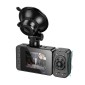 Καταγραφική Κάμερα Αυτοκινήτου Hoco DI62 Warrior 720p HD 150mAh Ultra Wide Γωνία Λήψης 145° 2" Οθόνη με Ταυτόχρονη Καταγραφή απο 3 Κάμερες
