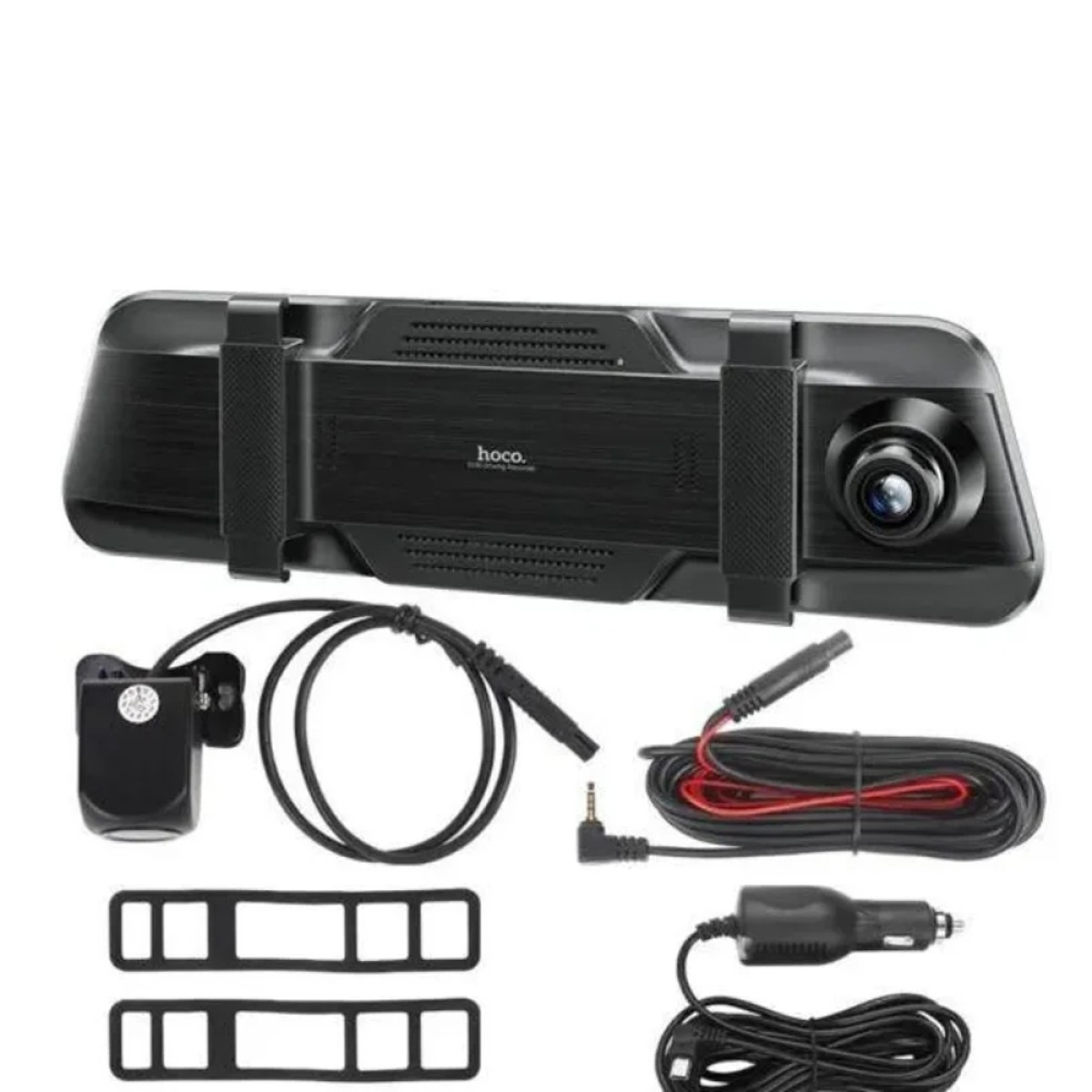 Καταγραφική Κάμερα Αυτοκινήτου Hoco DI36 1080p Full HD Ultra Wide Γωνία Λήψης 145° 9.66" Οθόνη Αφής και 720p Rear Camera