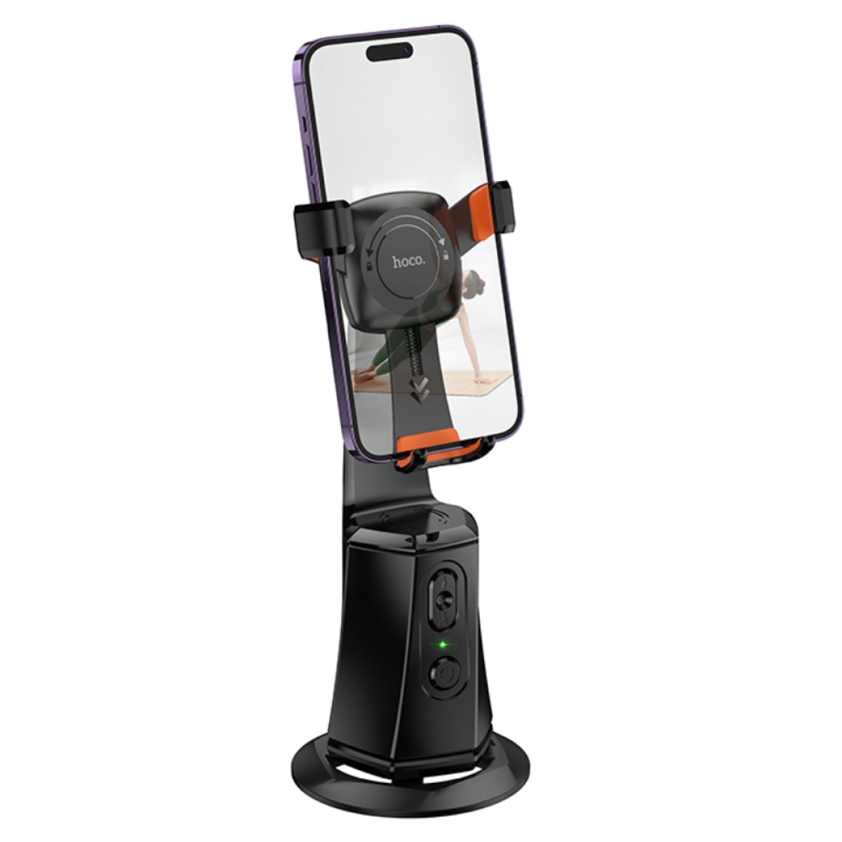 Βάση Gimbal Hoco K26 για Συσκευές 4.5"- 7" 1200mAh v5.2 με Αυτόματο Face Tracking έως και 7m και Περιστροφή 360°
