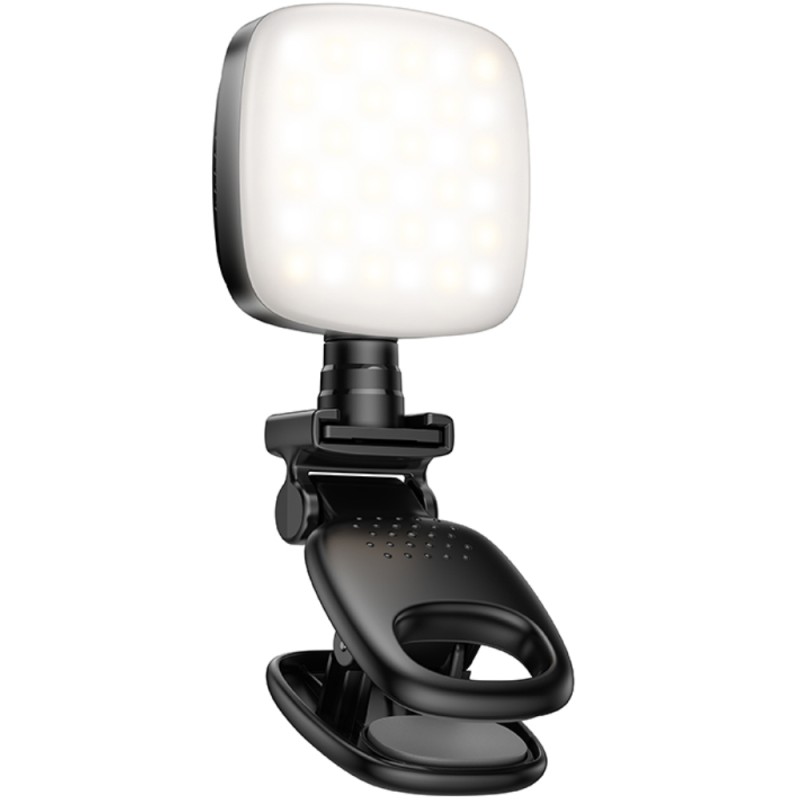 Φως LED Hoco K28 Beauty Mini 200mAh με 9 Επιλογές Φωτισμού απο Θερμό έως Ψυχρό Φώς και Μανταλάκι Στερέωσης