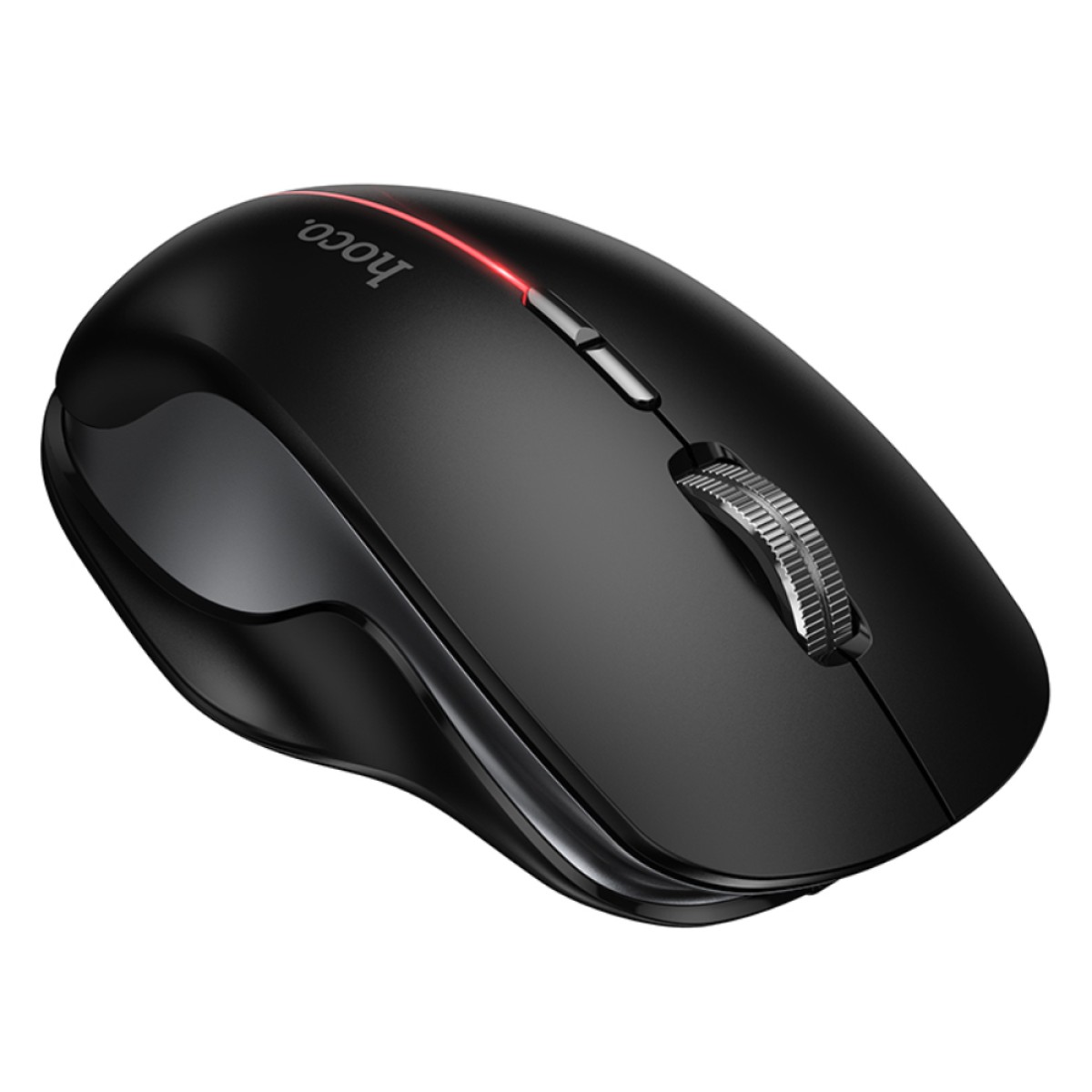 Ασύρματο Επαναφορτιζόμενο Ποντίκι Hoco GM40 Dixon RGB Wireless 2.4GHz Bluetooth 5.0 με 7  Πλήκτρα 1600 DPI Μαύρο