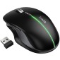 Ασύρματο Επαναφορτιζόμενο Ποντίκι Hoco GM40 Dixon RGB Wireless 2.4GHz Bluetooth 5.0 με 7  Πλήκτρα 1600 DPI Μαύρο