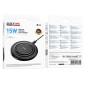 Ασύρματος Φορτιστής Borofone BQ40 Crown Magnetic Magsafe 15W με Καλώδιο USB-A Μαύρος
