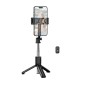 Selfie Stick Borofone BY14 Graceful Mini για Συσκευές 4.5"-7.0" με Τηλεχειριστήριο 120mAh Bluetooth v5.2 Μαύρο