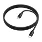 Καλώδιο Hoco X115 Surpass USB-C σε USB-C PD60W 3.0A Μαύρο 1m