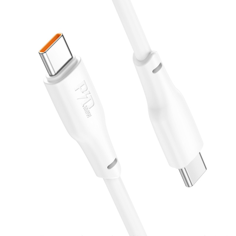 Καλώδιο Hoco X93 Force USB-C σε USB-C PD100W 3A για Γρήγορη Φόρτιση Λευκο 2m