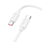 Καλώδιο Hoco X115 Surpass USB-C σε USB-C PD240W 5A Fast Charging Λευκό 1m