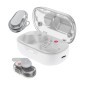 Wireless Earphones Hands Free Acefast FA003 TWS v5.3 550mAh 8hr Λειτουργίας 4-Mic ENC Τεχνολογία IPX4 και Ασύρματη Φόρτιση Λευκά