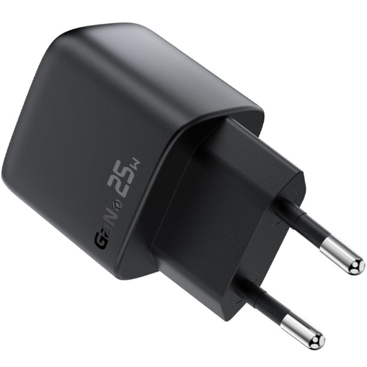 Φορτιστής Ταξιδίου Acefast A114 Fast Charging 1xUSB-A + 1xUSB-C PD25W QC3.0 GaN με LED Ένδειξη Μαύρος