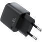 Φορτιστής Ταξιδίου Acefast A114 Fast Charging 1xUSB-A + 1xUSB-C PD25W QC3.0 GaN με LED Ένδειξη Μαύρος