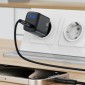 Φορτιστής Ταξιδίου Acefast A115 Fast Charging USB-C PD30W 3.0A GaN με LED Ένδειξη Φόρτισης Μαύρος