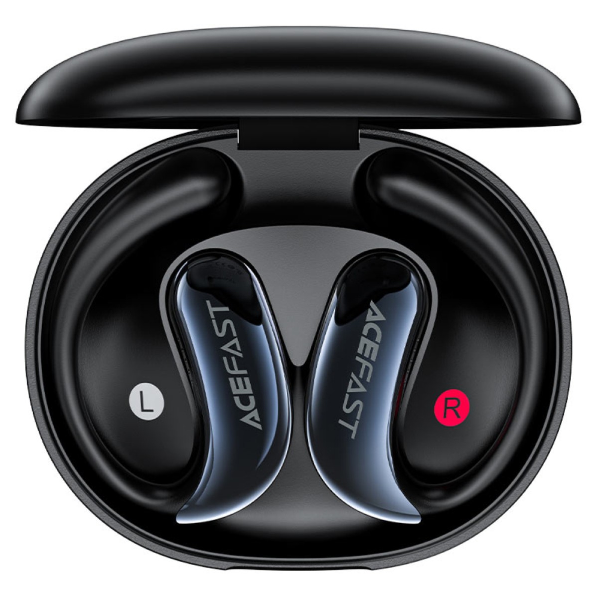 Wireless Earphones Hands Free Acefast FA005 TWS Ultra Thin v5.4 400mAh 20hr Λειτουργίας ENC IPX4 Μαύρα