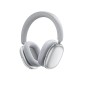 Wireless Ακουστικά Stereo Acefast H9 500mAh v5.4 30dB ANC με Μικρόφωνο και Πλήκτρο Λειτουργιών Ασημί