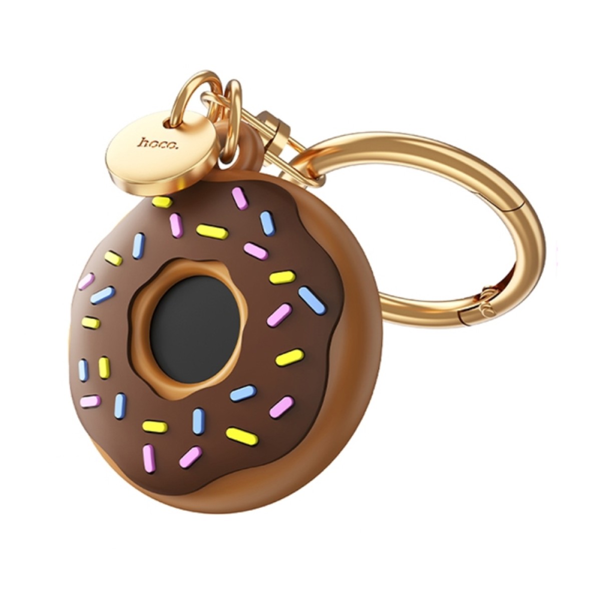 Gps Tracker Hoco DI78 με Θήκη Μπρελόκ Donut Μόνο για iOS Συμβατό με Apple Find My Network