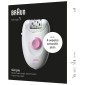 Μηχανή Αποτρίχωσης για το Σώμα BRAUN SE1-000 Silk Epil 1 με Σύστημα 20 Τσιμπίδων και Άκρες SoftLift Tips