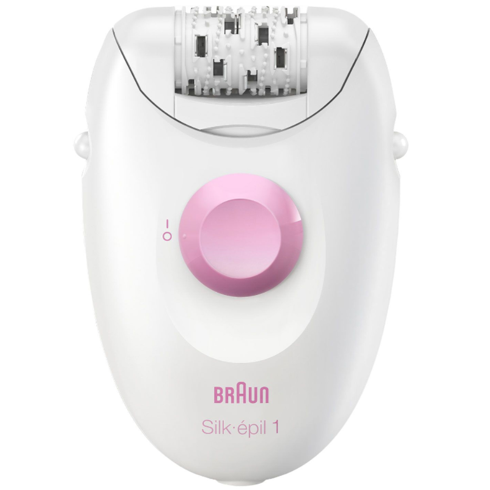 Μηχανή Αποτρίχωσης για το Σώμα BRAUN SE1-000 Silk Epil 1 με Σύστημα 20 Τσιμπίδων και Άκρες SoftLift Tips
