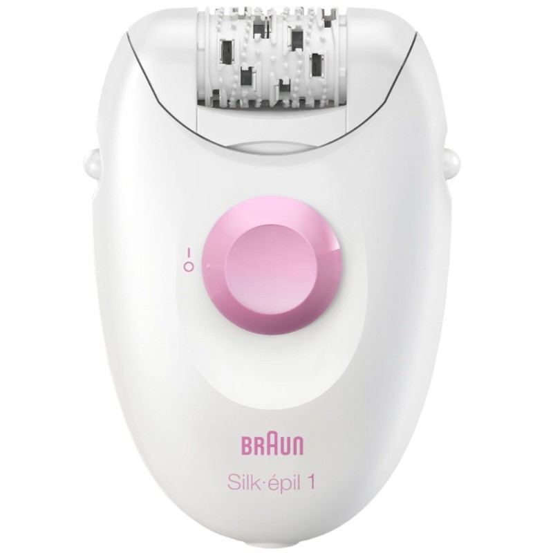 Μηχανή Αποτρίχωσης για το Σώμα BRAUN SE1-000 Silk Epil 1 με Σύστημα 20 Τσιμπίδων και Άκρες SoftLift Tips