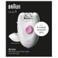 Μηχανή Αποτρίχωσης για το Σώμα BRAUN SE1-010 Silk Epil 1 με Σύστημα 20 Τσιμπίδων και Άκρες SoftLift Tips Ιδανική και για Ευαίσθητες Περιοχές