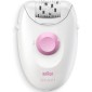 Μηχανή Αποτρίχωσης για το Σώμα BRAUN SE1-010 Silk Epil 1 με Σύστημα 20 Τσιμπίδων και Άκρες SoftLift Tips Ιδανική και για Ευαίσθητες Περιοχές