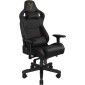 Καρέκλα Gaming Yenkee YGC 200BK FORSAGE XL Μαύρη Δερματίνη και 4D Ρυθμιζόμενα Μπράτσα Μέγιστο Βάρος 150kg