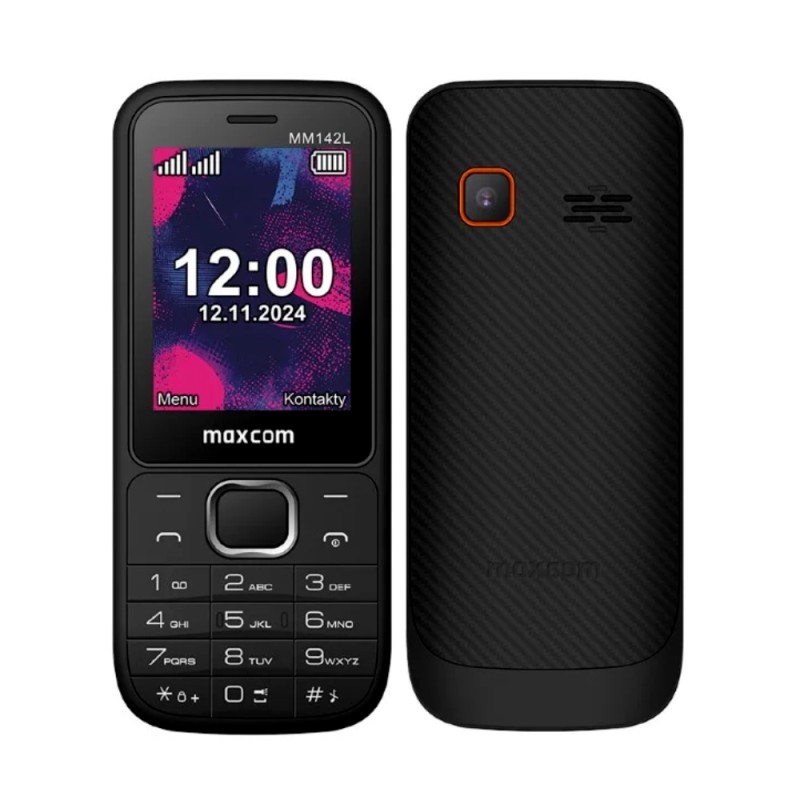 Maxcom MM142 L Dual Sim 2.4" με Κάμερα, Ραδιόφωνο, Φακό 800mAh Μαύρο