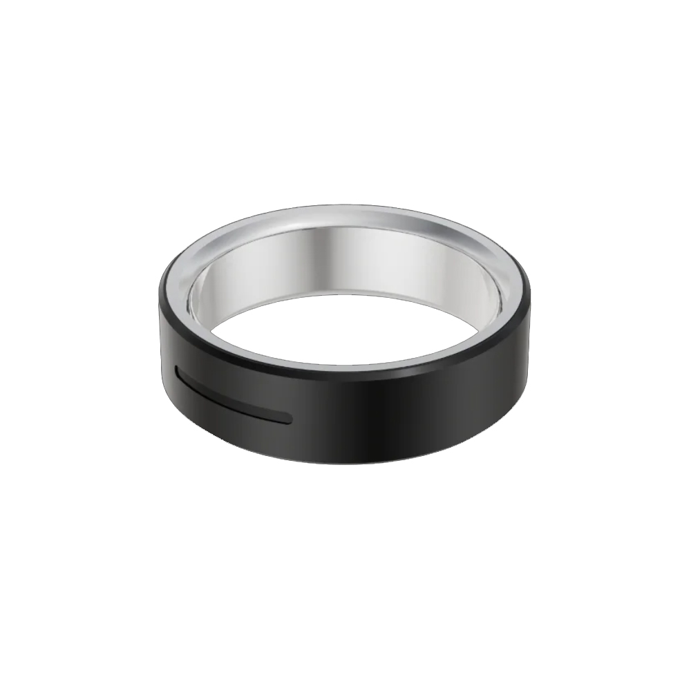 Smart Ring Maxcom mRing MR200 No.13 (Εσωτερική Διάμετρος 22.3mm) IP68 με Μετρητή Παλμών, Ύπνου, Θερμίδες, Βήματα Μαύρο