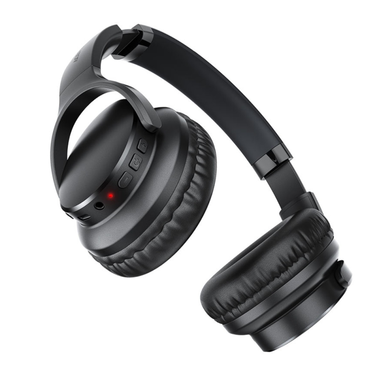 Wireless Ακουστικά Stereo Acefast H10 500mAh v5.4 Hi-Fi με Μικρόφωνο AUX USB-C Μαύρα
