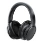 Wireless Ακουστικά Stereo Acefast H10 500mAh v5.4 Hi-Fi με Μικρόφωνο AUX USB-C Μαύρα