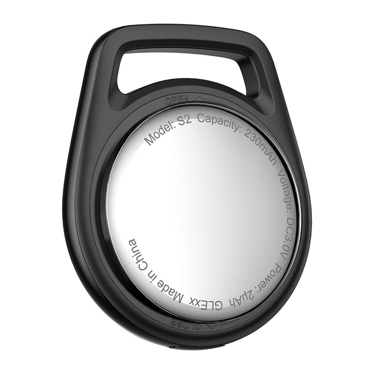 Σετ Acefast Tag S2 Anti-Lost Tracker Μόνο για iOS Συμβατό με Apple Find My Network με Λουράκι Μαύρο Τεμ.4
