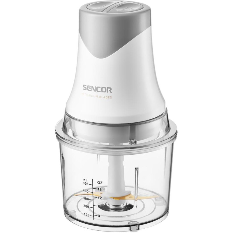 Πολυκόπτης Multi Sencor SCB 3000WH 400W με Δοχείο 1L και Διπλές Λεπίδες