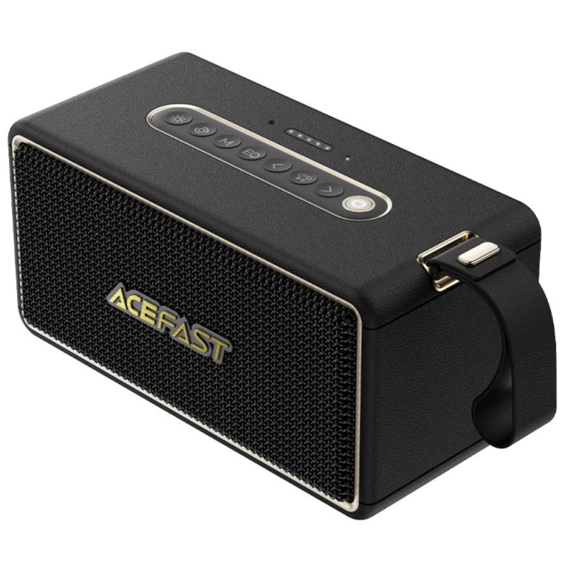Φορητό Ηχείο Wireless Acefast K3 Max v5.4 TWS 80W 5000mAh με Μικρόφωνο USB AUX TF και RGB Φωτισμό IPX6 Μαύρο