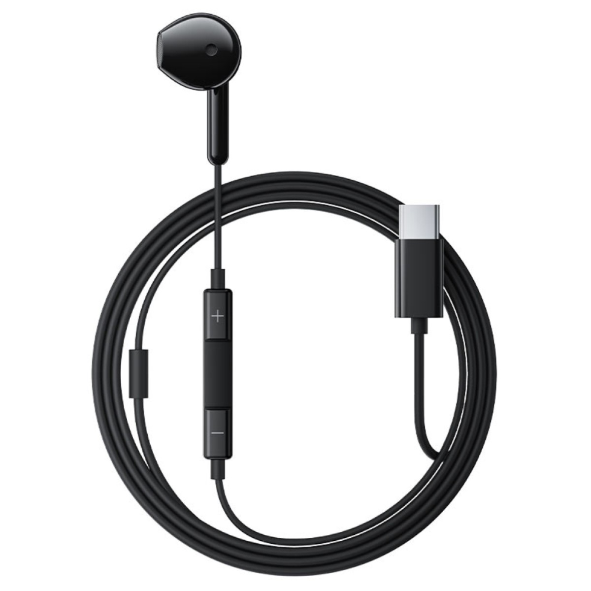 Hands Free Acefast L9 Μονό Ακουστικό USB-C με HD Μικρόφωνο Συμβατά με Όλες τις Συσκευές USB-C Μαύρα 1.2m