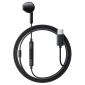 Hands Free Acefast L9 Μονό Ακουστικό USB-C με HD Μικρόφωνο Συμβατά με Όλες τις Συσκευές USB-C Μαύρα 1.2m